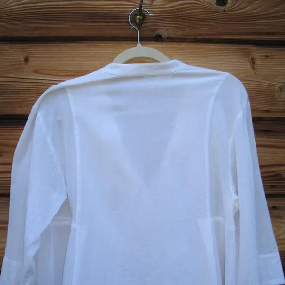 Vince Gauze Cotton Top Blouse - Picture 7 of 9